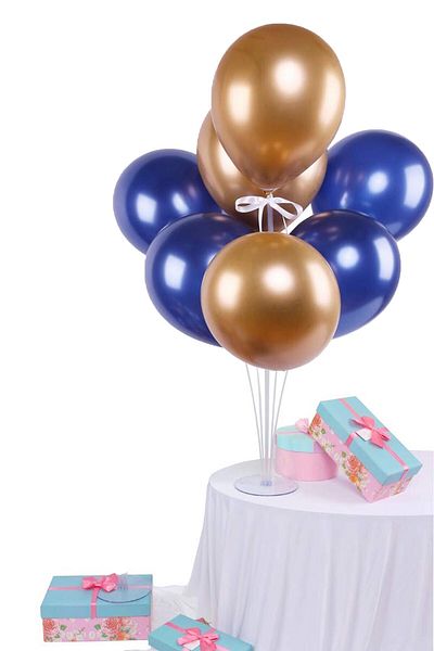 Partifabrik Μπλε Navy Gold Balloon Stand - Ζευγάρι