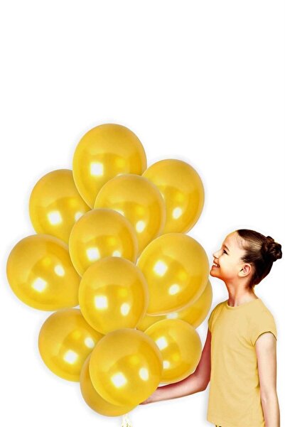 Partifabrik بالون معدني ذهبي اللون