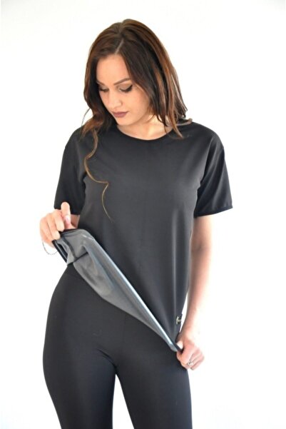 lovebox Large Size Thermal Suit Inside Polymer Coating Slimming Fat Burning Short Sleeve Thermal Suit