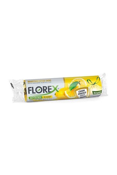Florex Lemon Scented Drawstring Large Size Garbage Bag