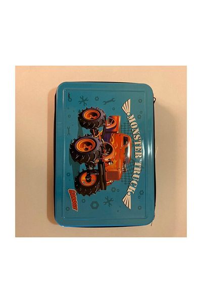 Dolphin Cem Monster Truck Garage Metal Pen Holder Art-71b