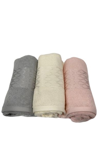 Özdilek 3 Pieces Elissa Towel 50x80