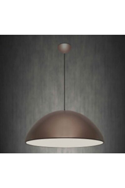 demet habek mylights Kahve İçi Beyaz S Retro Rustik Metal Sarkıt Avize 40 cm