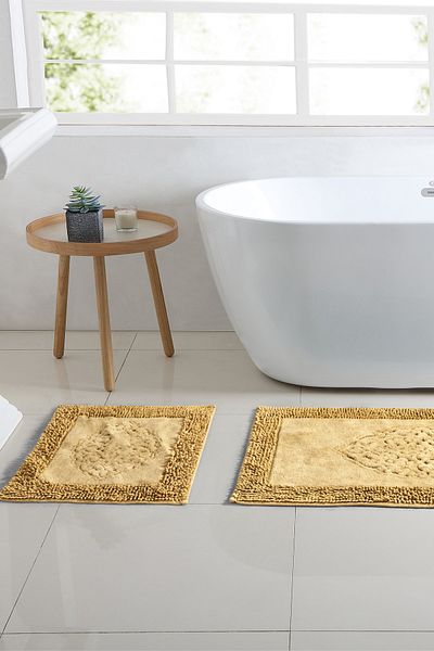 Alanur Home Σφουγγαρίστρα Salina Cotton Pasta 2 τμχ Αντίκα Μουστάρδα