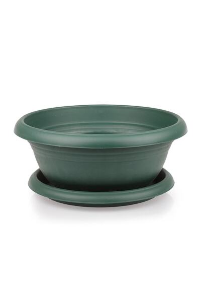 MF Botanik Kaktüs Aranjman Saksı Çiçek Aranjman Dekoratif Saksı 3.8 Litre Yeşil