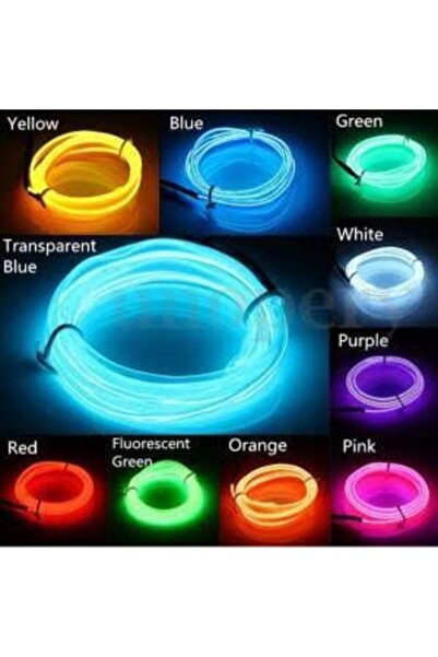 Kgn 2 Mt Buz Mavi Renk Araç Içi Neon Ledi Ip Ledi Torpido Ledi