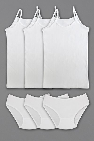 ali altun iç giyim 3 Pack Girl's Athlete Panties Set 6015p3