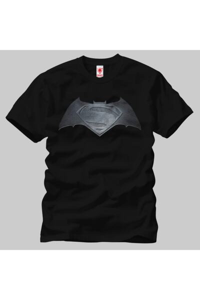 Crazy Batman protiv Supermana metalni logo muška majica