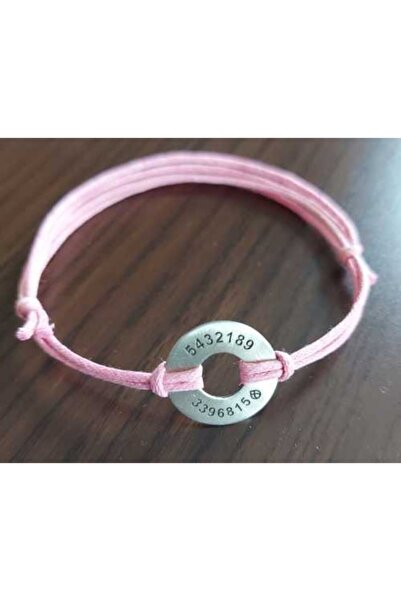 Numberrings Kadın Pembe Evrensel Şifa Ve Meme Kanseri Sayılı Halka Bileklik