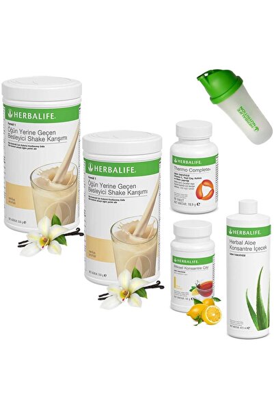 Herbalife Shake Vanilya 2  Çay Limon  Aloe Vera  Thermo ve Shaker