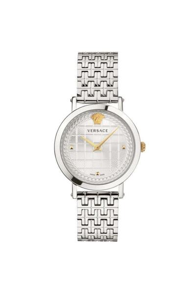 Versace ساعة يد نسائية رمادية Vrsc-velv00520