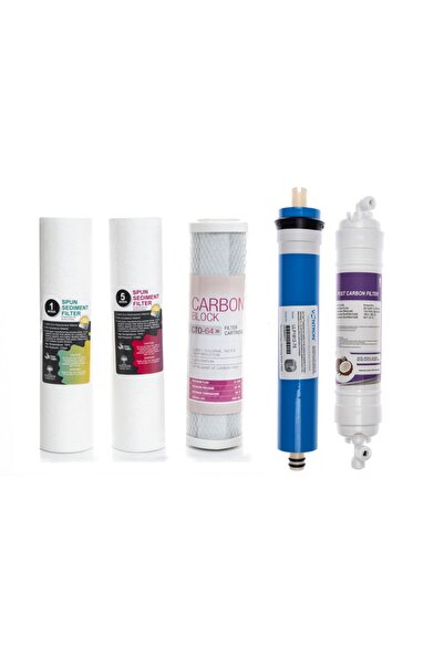 SULOOK Açık Kasa Su Arıtma Cihazlarına Uyumlu 5 Li Filtre Seti Vontron Membranlı
