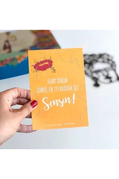 Bikutumutluluk Ilham Sensin Mottolu Hediye Kartı