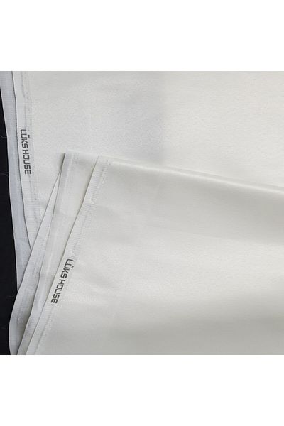 lüks House Sunshade Luxury Linen Curtain Cream Color