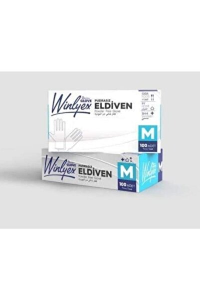 Winlyex Pudrasız Vinil Muadil Eldiven Medium 100'lü 2 Adet