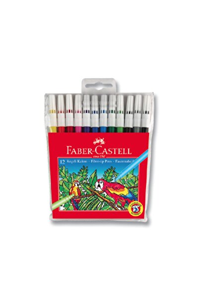 Faber Castell Faber-castell Keçeli Boya Kalemi Yıkanabilir 12 Renk 5067155130...