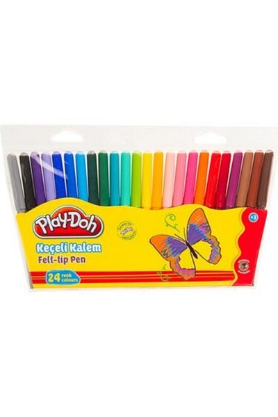 Play Doh Felted Pen 24 Colors 2mm Ke-006