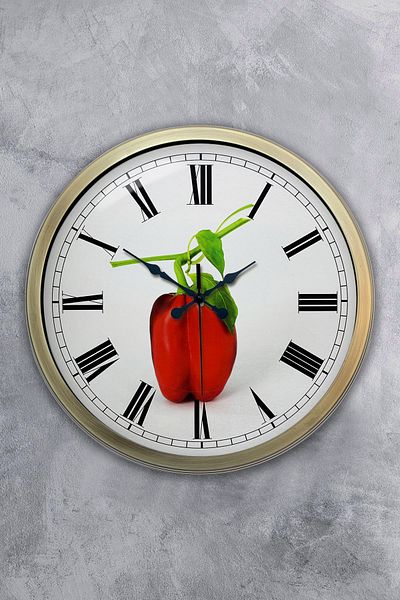 Kasva Concept Gift 40 cm Antique Metal Kitchen Wall Clock