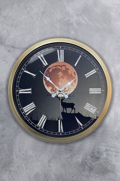 Kasva Concept Ceas de perete din metal anticat Sunset 40 cm