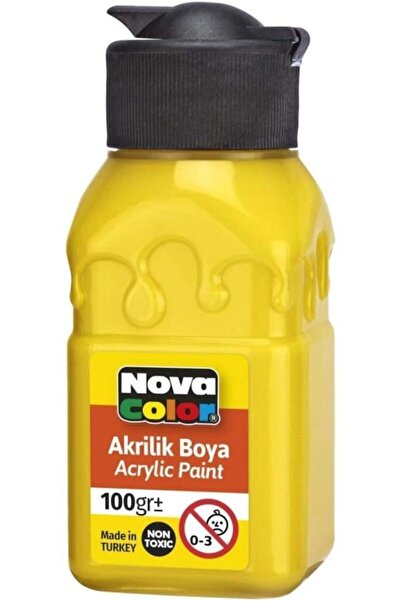 Nova Color Akrilik Boya Şişe 100 Cc Limon Sarısı Nc 2032 / Nova Color