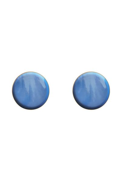 Porland Posh Pattern Blue Flat Plate 28cm Set of 2
