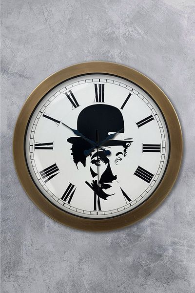 Kasva Concept Gift 36 cm Antique Metal Charli Coupling Wall Clock