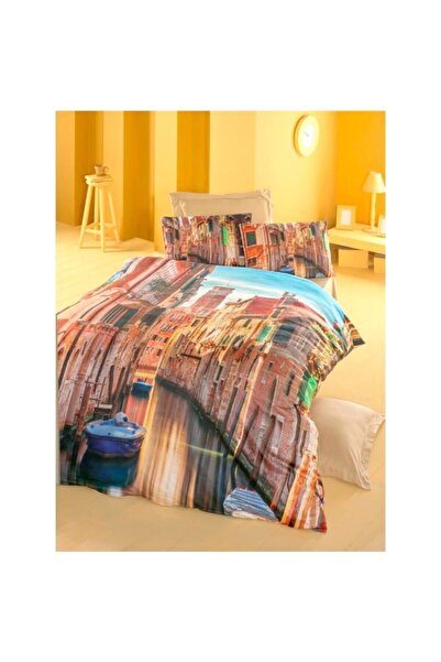 Komfort Home 3D Double Cotton Satin Duvet Cover Set