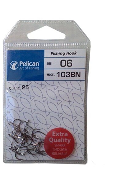 Pelican Kısa Çapraz Çipura Iğnesi 25'li Paket