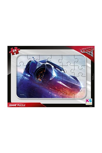 Ks Games لغز سيارات مكون من 24 قطعة - أزرق - Cr707