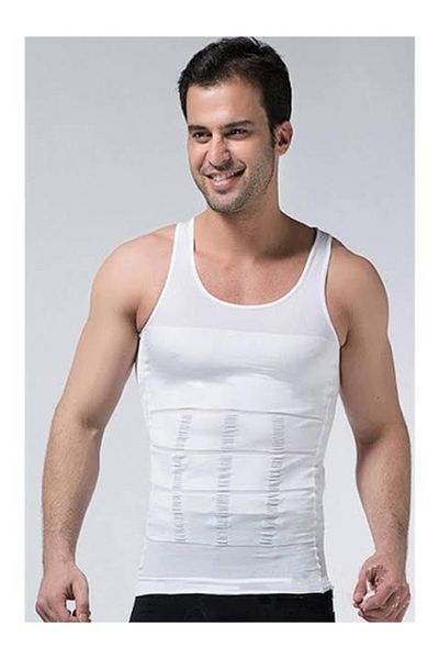 Nacar Men's White Corset Athlete