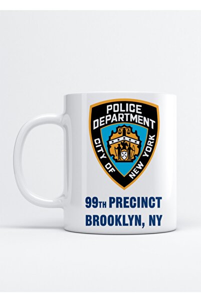 Pan Dükkan بروكلين 99 - كوب بورسلين مطبوع عليه Brooklyn Nine Nine Nypd