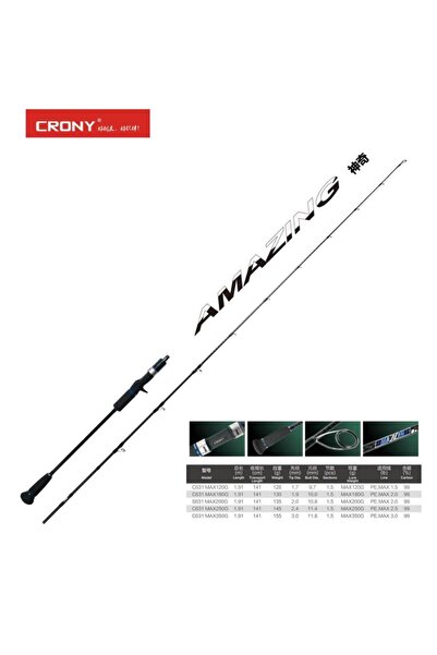 CRONY Amazing 2 Casting Amc-631 191 Cm 350 Gr Slow Jigging Kamış