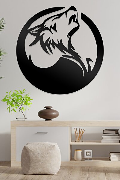 AHWALL Διακοσμητικό Ξύλινο Τραπέζι με Φιγούρες Λυκολύκου και Τούρκου