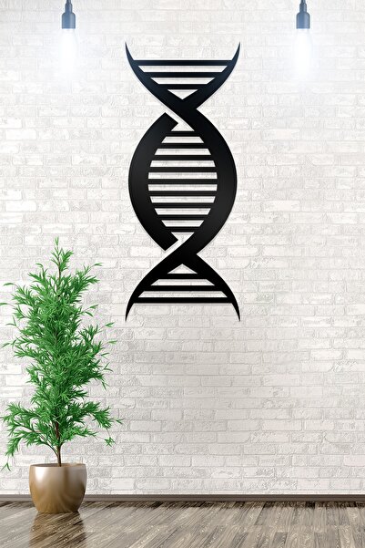 AHWALL Διακοσμητικό Ξύλινο Τραπέζι με Φιγούρα DNA