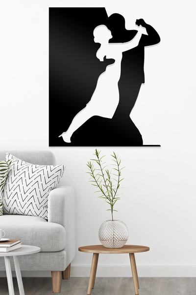 AHWALL Διακοσμητικό Ξύλινο Τραπέζι με Φιγούρα Γάτας και Καρδιά