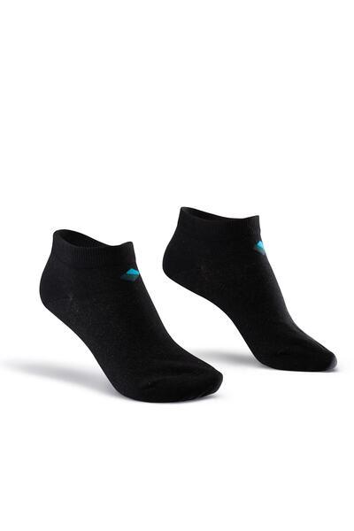 Bonny Silver Odor-Free Booties Women's Black Silver Socks