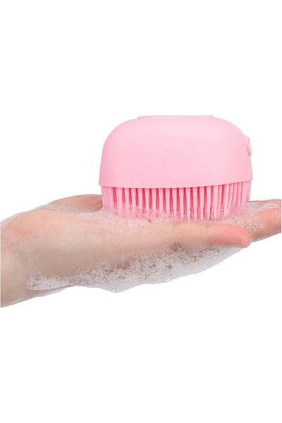 İLTERUS Bathroom Shower Pouch Soap Shower Gel Massage Brush with Chamber Loofah Pouch