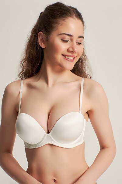 Pemilo Ženski 7101316 grudnjak bez podrške Bez bretela Osnovni grudnjak ekru