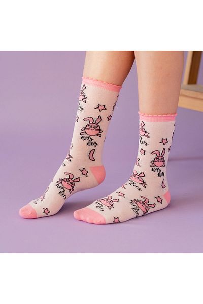 Milk & Moo Damensocken – 4er-Set Bee Buzz Buzzing