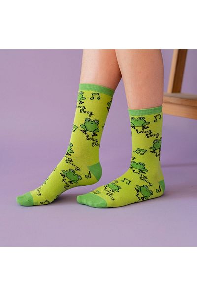 Milk & Moo 4-teiliges Damensocken-Set – mit Spratfrosch und Sangaloz