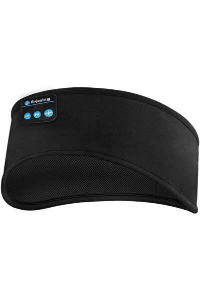 enjoyit Bluetooth Uyku Kulaklıklar Spor Bandı Ince Yumuşak Elastik Rahat Kablosuz Müzik Kulaklık Göz Maskesi