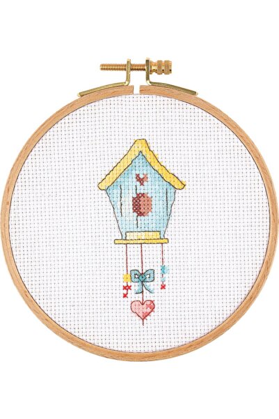 Hobianna Kit de cusătură în cruce cu scripete din lemn Tuva E-1303