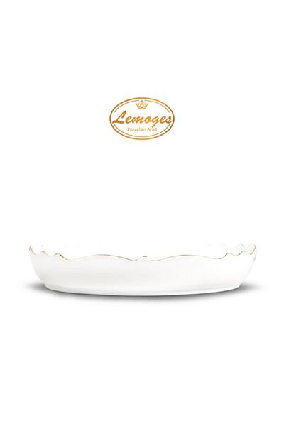 çerçi Lemoges Porcelain Oval Deep Serving Plate