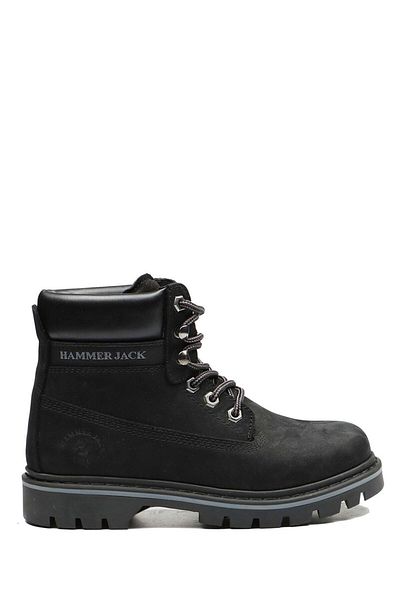 Hammer Jack Γυναικείες μαύρες μπότες Nubuck 102 16600-g