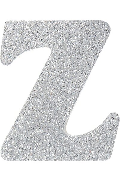 BoncukAVM Strafor Yapışkanlı Gümüş Z Harfi 9 cm