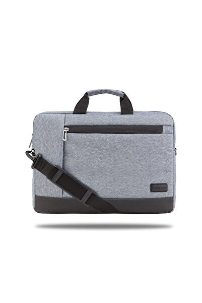 Classone Workout Tl5004 15.6" Su Geçirmez Kumaş ,macbook Mac Air, Notebook, Laptop El Çantası-gri