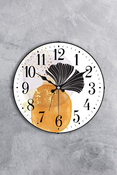 EMORES 36 Cm Gerçek Bombe Cam Akar Saniye Sessiz Mekanizma Dekoratif Duvar Saati