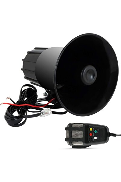 CAR Mikrafonlu Siren 7 Ses Fonksiyonlu 100 Desibel Ses Çıkışı