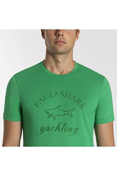 PAUL&SHARK Ανδρικό πλεκτό μπλουζάκι C.w. Βαμβάκι
