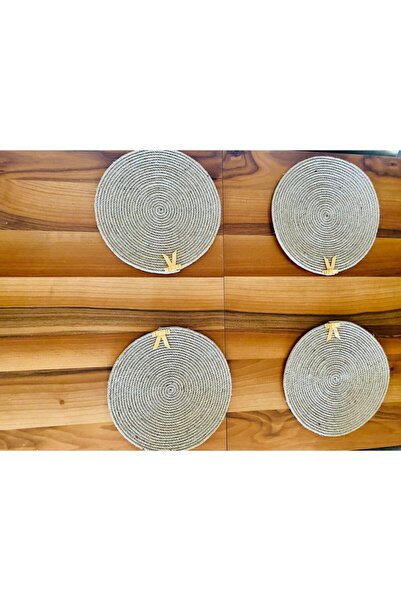 ESA AKSESUAR طقم خدمة ويكر أمريكي مكون من 4 قطع